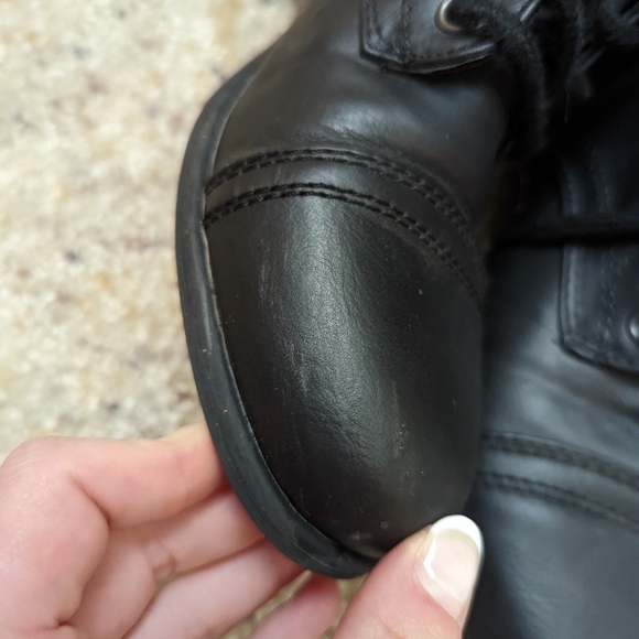 Black combat boots, Size 8 - Picture 7 of 8
